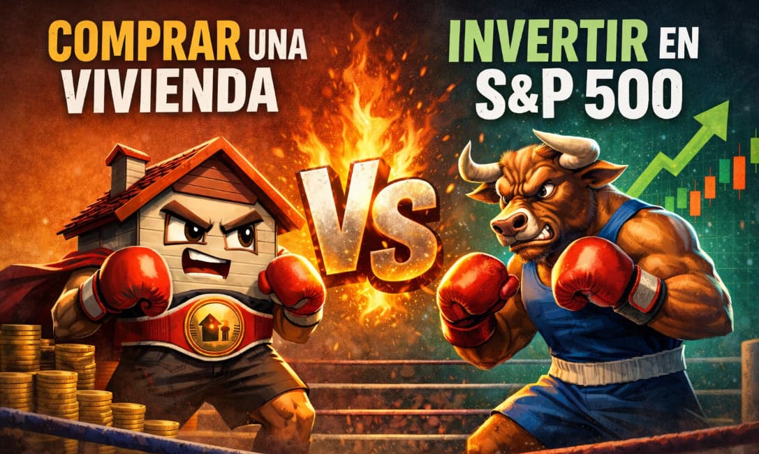 Comparativa rentabilidad: vivienda en Madrid vs S&P 500 (2016-2026)